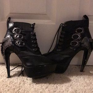 Steampunk high heel boots